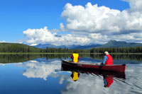 Canoe trekking