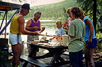 Picknick bei der Lodge 1990