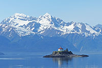 Leuchtturm entlang der Alaska-Küste