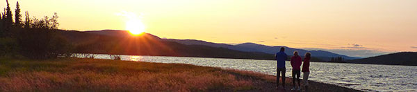 Sonnenuntergang am Sunset Point nahe der Lodge